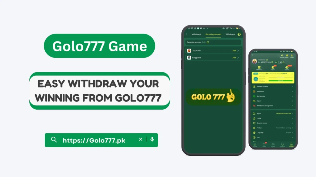 Golo777 withdraw